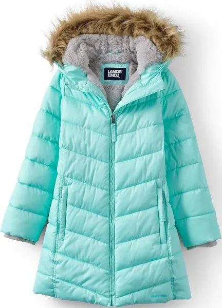 Lands' End Girls Fleece Lined Parka