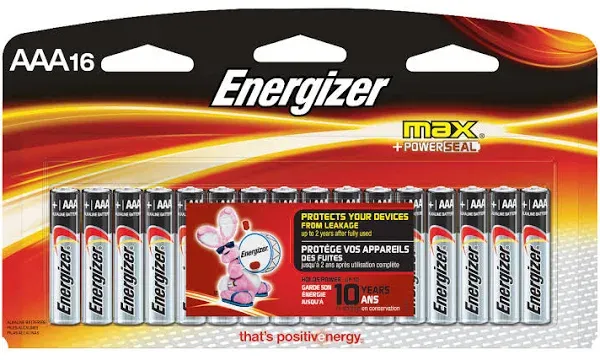 AAA Energizer Max Alkaline Batteries