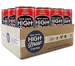 High Brew Coffee, Cold Brew, Double Espresso, 8 fl oz Can (Pack of 12)