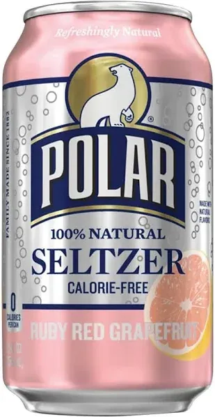 Polar Ruby Red Grapefruit Seltzer