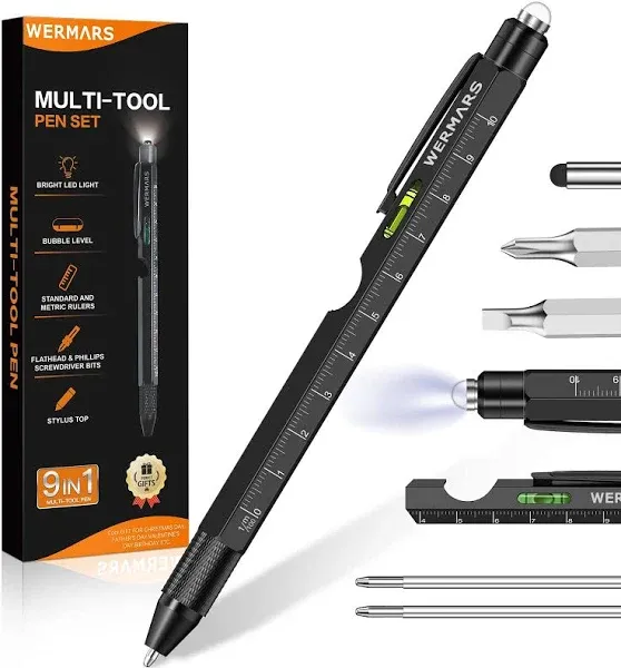 KEZKALS Father&#039;s Day Gifts from Daughter, Wife, Son, Kid, 9 in 1 Multitool Pe...