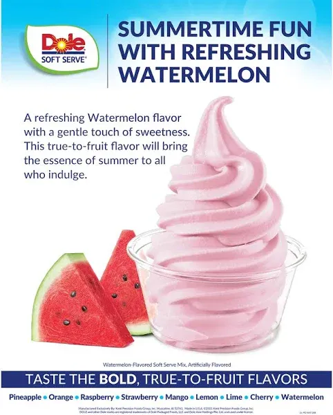 Dole Soft Serve Watermelon Soft Serve Mix