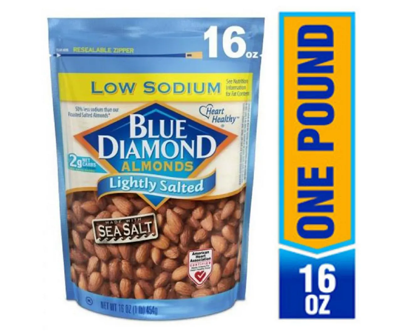 Blue Diamond Almonds Lightly Salted Low Sodium