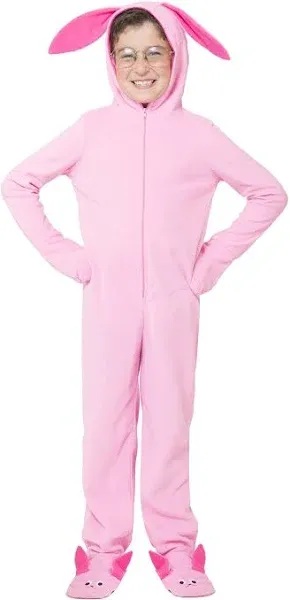 A Christmas Story Kid's One Piece Bunny Sleep Pajama Footed Union Suit Lounge Sleepwear Boys Girls