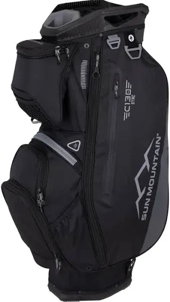 Sun Mountain 2025 C-130 Sync Golf Bag with 14 Full-Length Dividers and 13 Pockets for Ultimate Convenience - Lightweight Mens Golf Bag with a Cart-Friendly Base Ideal for Golf Carts