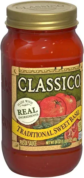 Classico Traditional Sweet Basil Pasta Sauce