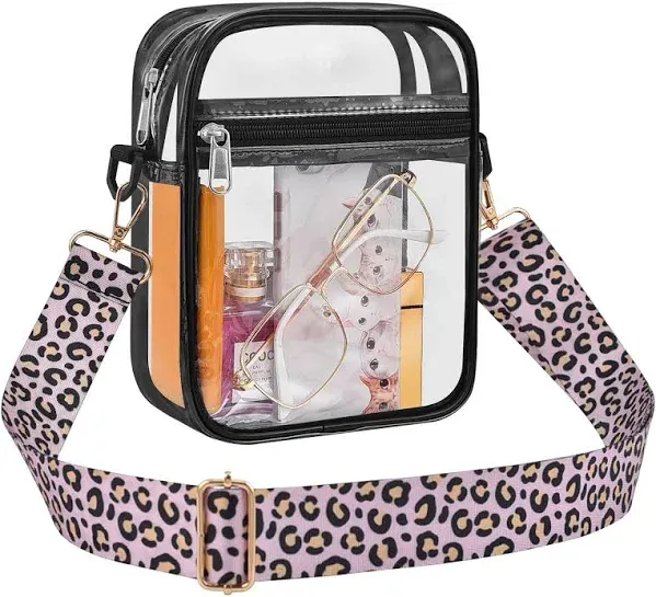 Transparent Stylish Purse Clear Crossbody Bag Gameday Handbag Tote Shoulder