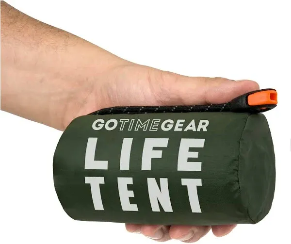 Go Time Gear Survival Life Tent 2 Person Mylar Emergency Shelter Tube Tent +