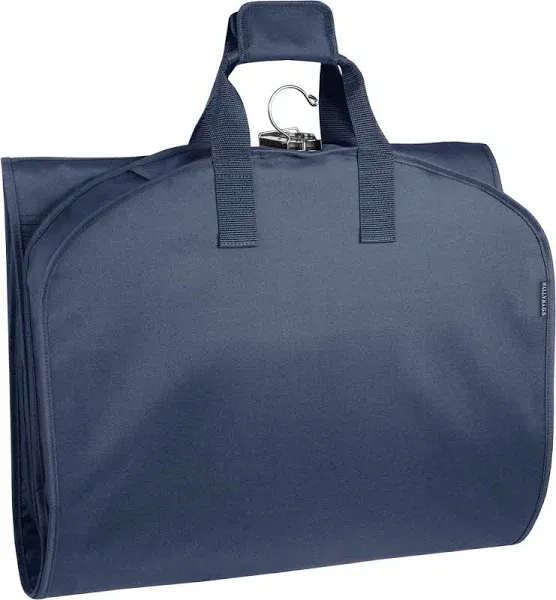 WallyBags 60" Premium Tri-Fold Travel Garment Bag with Exterior Pocket