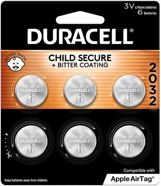 Duracell 3V CR2032 Lithium Coin Battery