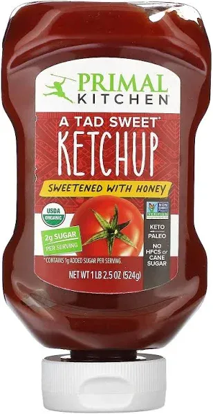 Primal Kitchen A Tad Sweet Ketchup, Sweetened With Honey (524 g)