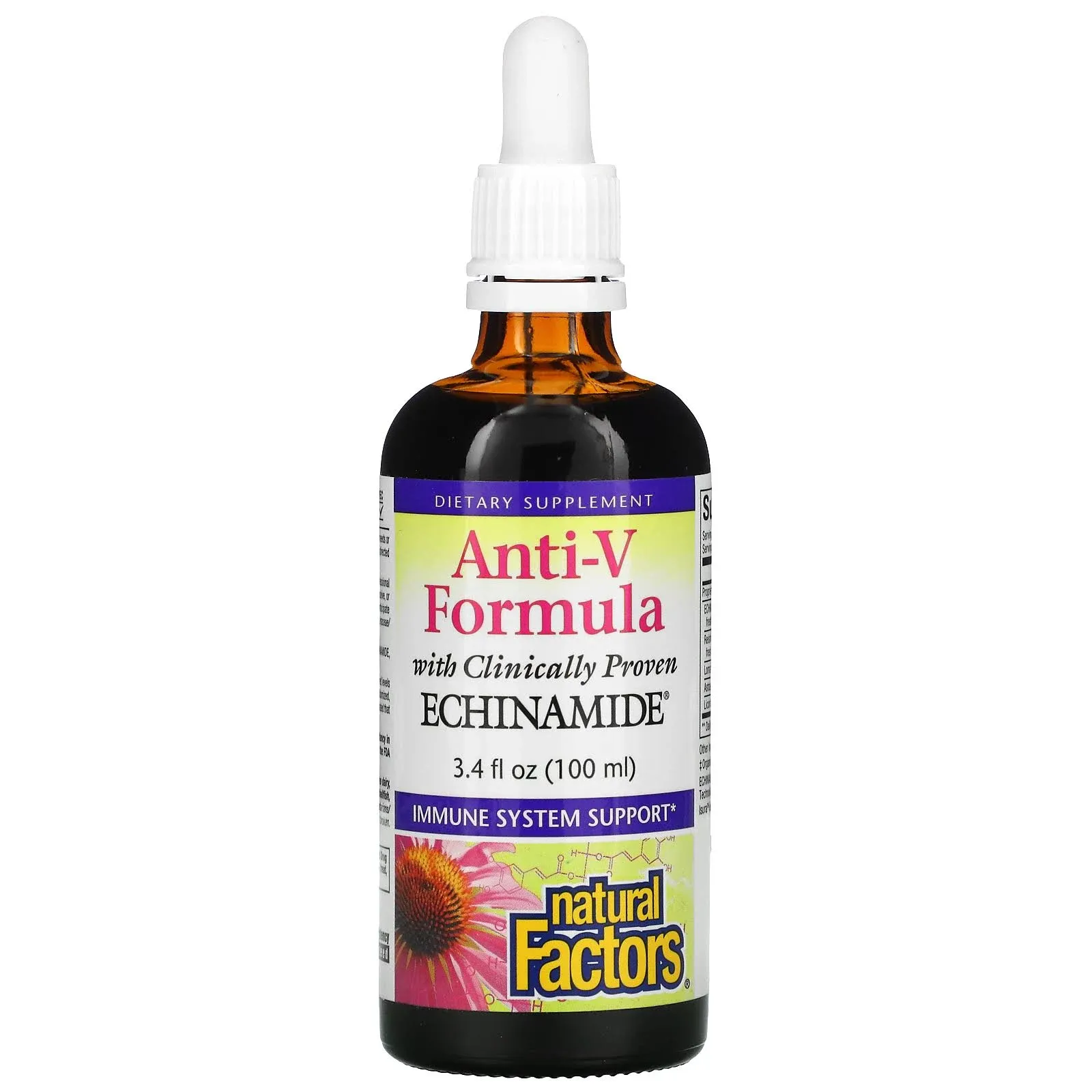 Natural Factors Echinamide Anti-Viral Potent Fresh Herbal Tincture 100ml