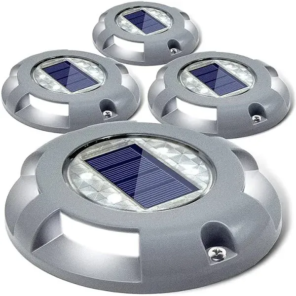 Solar Deck Lights Driveway Dock Led Light Solar Powered Outdoor Waterproof Road 