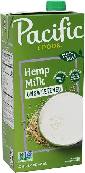 Pacific Foods Hemp Original Unsweetened Plant-Based Beverage