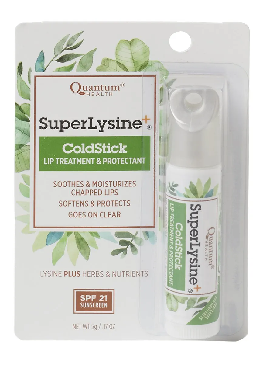 Quantum Super Lysine And Cold Stick Lip Protector And Cold Sore Treatment - 0.18 oz stick