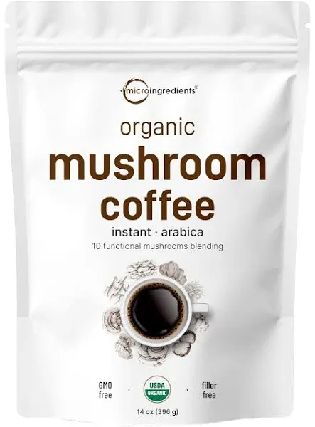 Micro Ingredients Organic Instant 10 in 1 Mushroom Coffee Powder