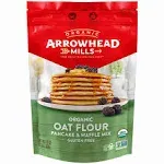 Arrowhead Mills 16 oz Organic Oat Flour Pancake Waffle Mix