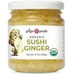 Organic Pickled Sushi Ginger, Vegan, 6.7 Ounces (Pack of 1)