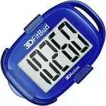 3DActive 3DFitBud Simple Step Counter Walking 3D Pedometer with Clip and Lanyard, A420S (Royal Blue)