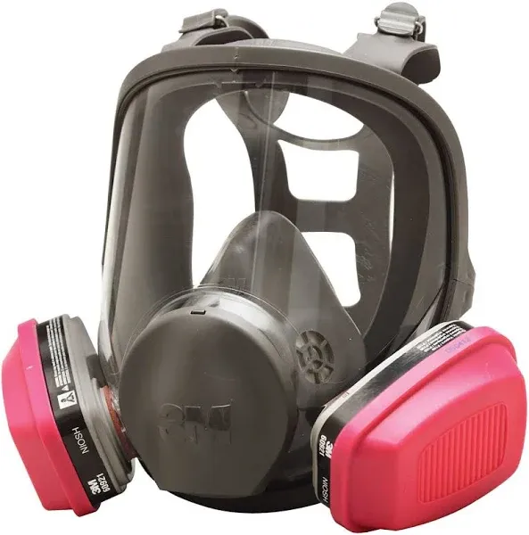 3M 6900 Full Facepiece Reusable Respirator Respiratory Protection, Size: LARGE