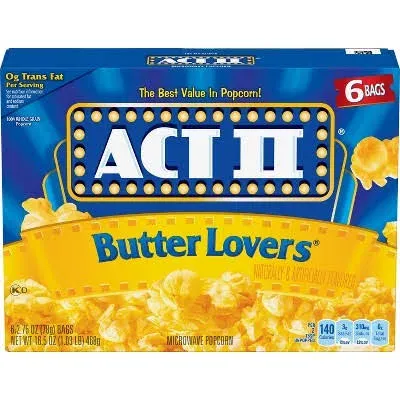 Act II Butter Microwave Popcorn