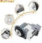 Blutoget New Upgrade DC3100178A PX351601 Washer Drain Pump Motor Fit for Samsung Washer WF56H9110CWA 201 WF56H9100AWA200 Replac