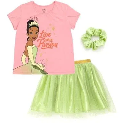 Toddler Girls Disney Princess T-Shirt Skirt and