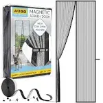 Self-Sealing Mesh Partition Magnetic Screen Door - Kid &amp; Pet Friendly 38&#034; x 97&#034;