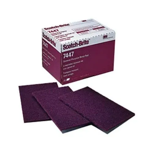 Scotch-Brite PROFESSIONAL General Purpose Hand Pad 6 x 9 Maroon 20 BX 3 BX/CT