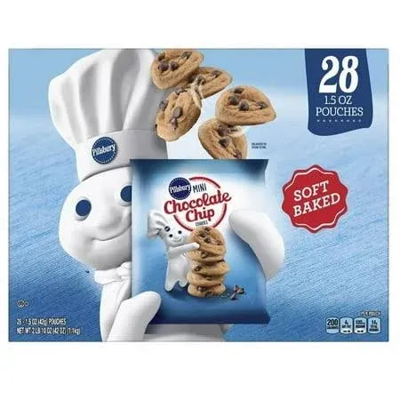 Pillsbury Chocolate Chip Mini Soft Baked Cookies