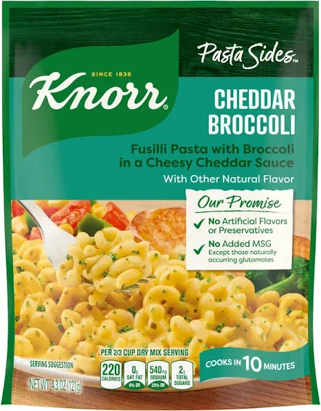 Knorr Cheddar Broccoli Pasta Sides