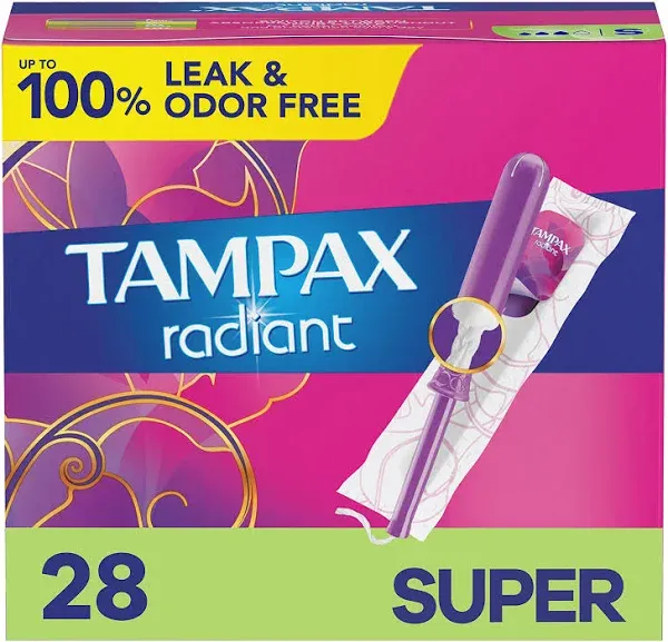 Tampax Radiant Tampons