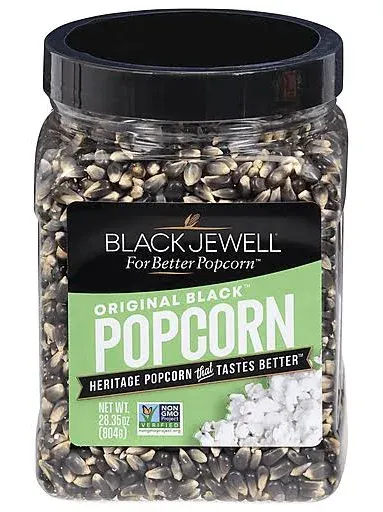 Black Gourmet Specialty Popcorn Kernels, Original - 28.35 oz Pack