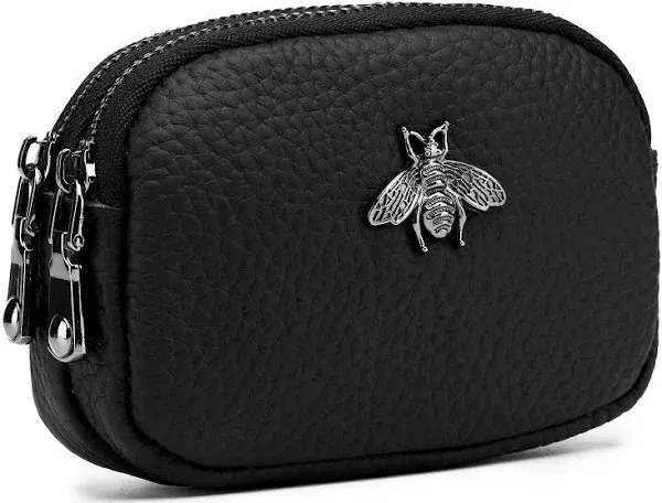 Women's Leather Zippered Coin Purse