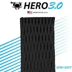 ECD Hero 3.0 Semi-soft Lacrosse Mesh, Black