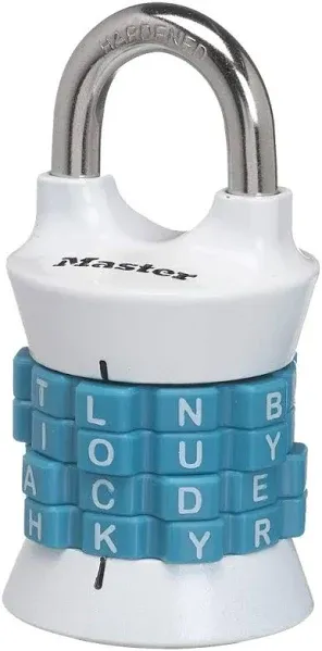 Combination Padlock, Vertical Password, Assorted Colors