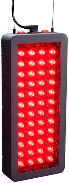 Hooga Red Light Therapy for Face and Body, Red 660nm Near Infrared 850nm, 100 LEDs, High Power Panel for Pain Relief, Sleep, Skin Health, Anti-Aging, Energy, Recovery. Hanging Kit Included. HG500.