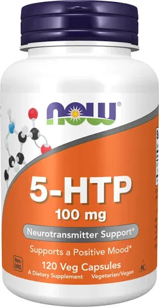 5-HTP 100 mg - 120 Capsules (Now)