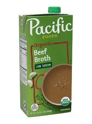 Pacific Foods Organic Low Sodium Broth, Beef (32 fl oz)