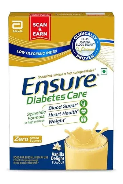 Ensure D Care Vanilla Delight Nutrition Manage Blood Sugar, Weight, Heart Heart