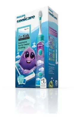 for Kids 3+ Bluetooth Connected Rechargeable Electric Power Toothbrush, Interact