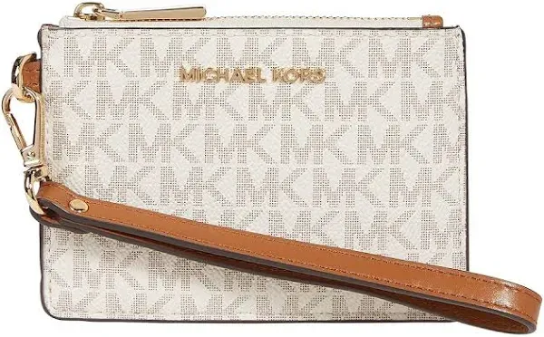 Michael Kors Jet Set Signature Small Coin Purse Vanilla