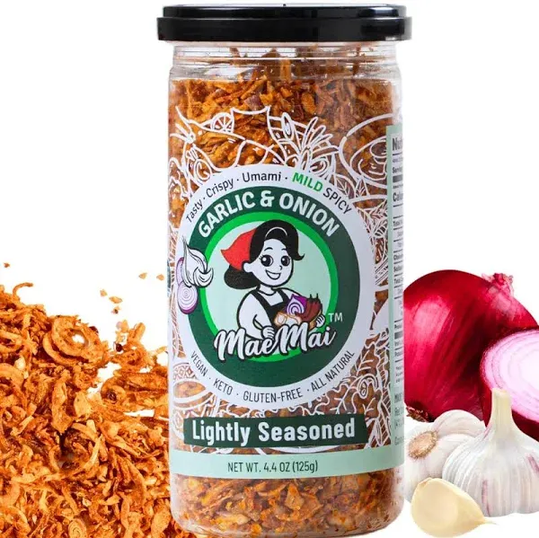 Maemai Mild Spice Crispy Onions & Garlic Flakes Keto Healthy Seasoning