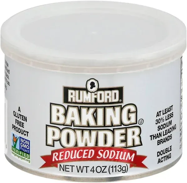 Rumford Reduced Sodium Baking Powder, 4 Ounce