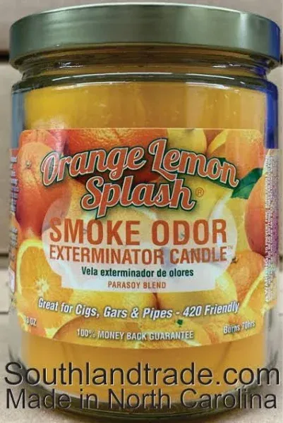 Smoke Odor Exterminator Candle Orange Lemon Splash 13 oz