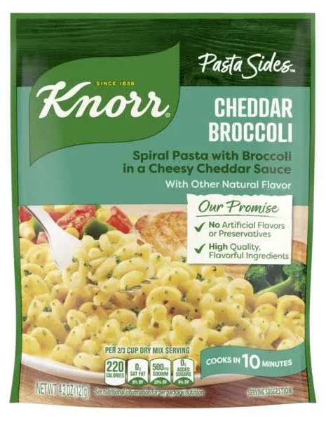 Knorr Cheddar Broccoli Pasta Sides