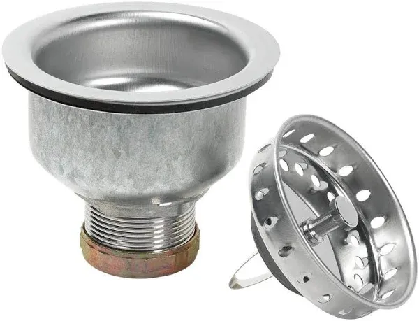 Glacier Bay Specification Kitchen Sink Strainer Stainless Steel Polished Finish