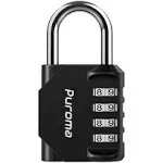 1 Pack Combination Lock 4 Digit Locker Lock Outdoor Waterproof Padlock for Schoo