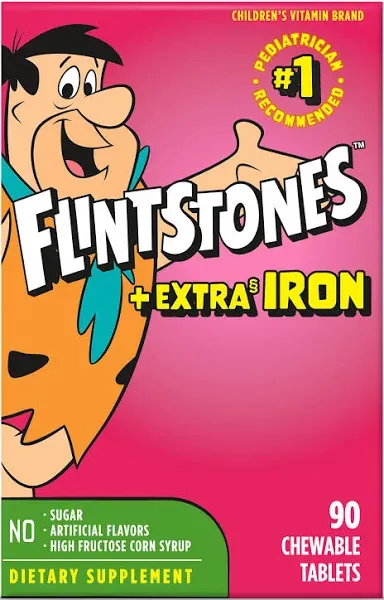 Flintstones Children's Chewable Multivitamin with Extra Iron