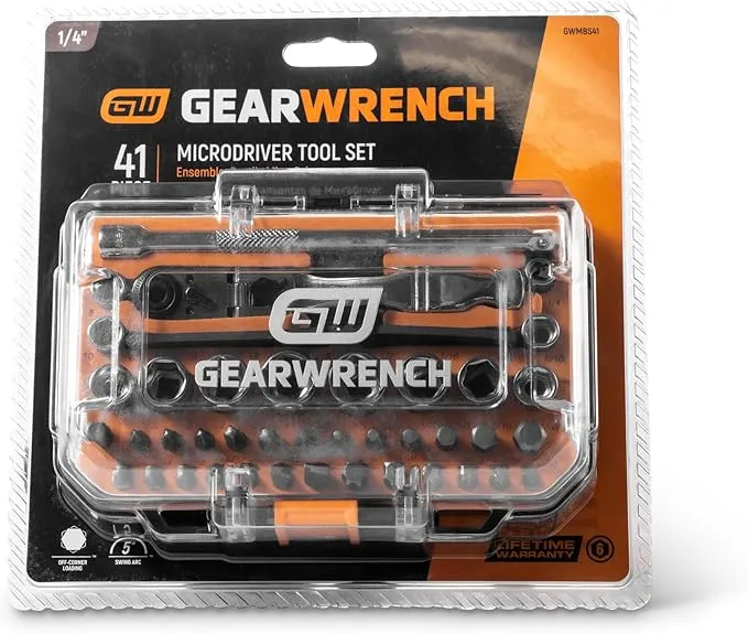 GEARWRENCH GWMBS41 41 Piece 1/4" Drive MicroDriver Set